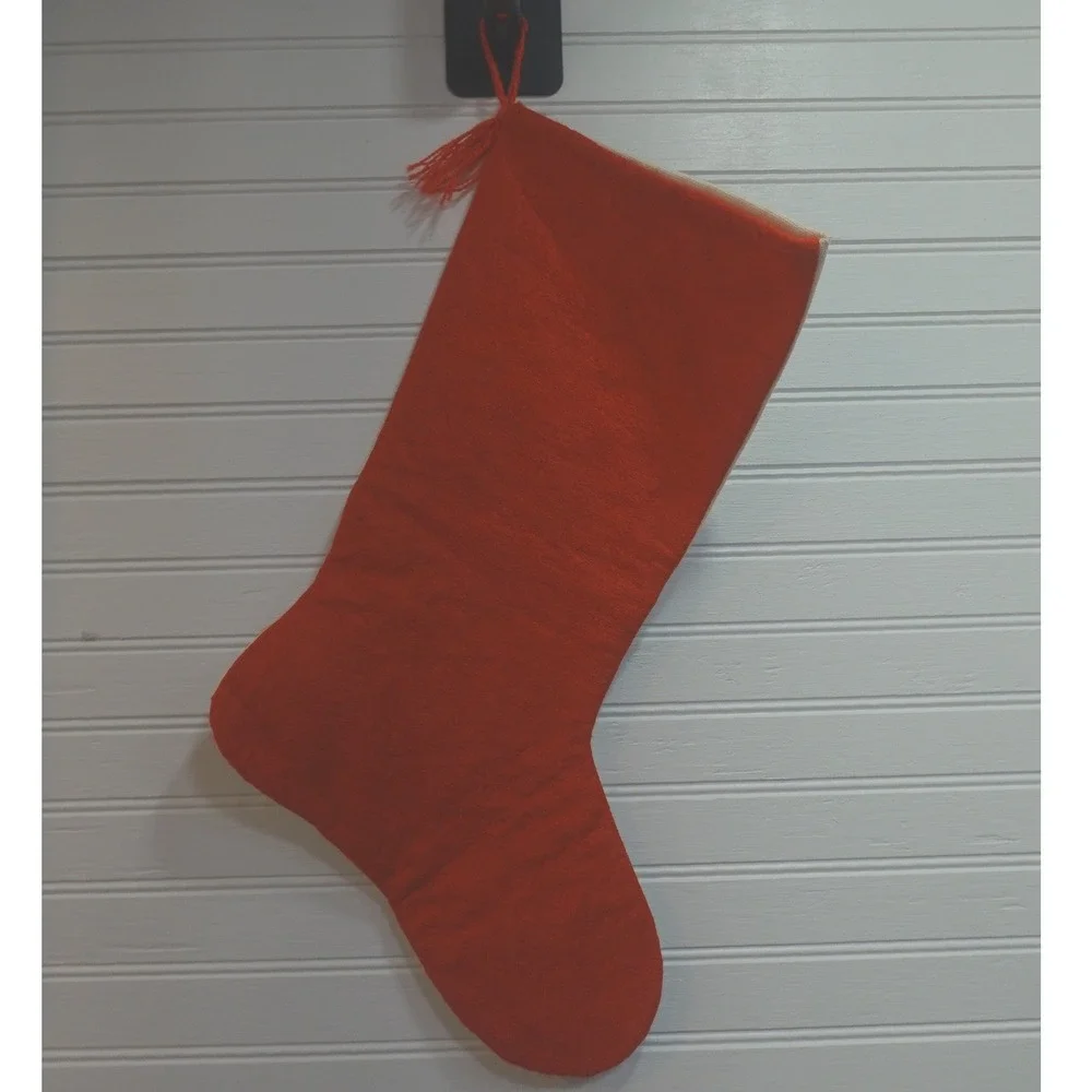 Vintage Christmas Fantasy Crewel Embroidery Stocking Mama Sunset Stitchery Toys